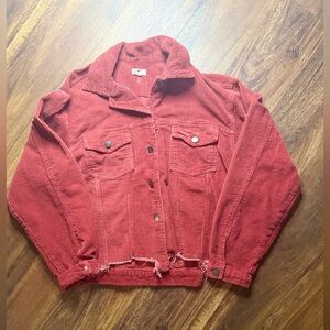 POL Cropped Cotton Button Up